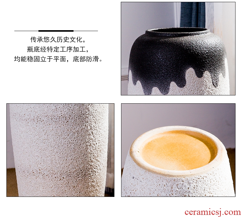 Jingdezhen ceramics of large vases, hand - made of blue and white porcelain hotel opening gifts sitting room adornment is placed - 563600274221