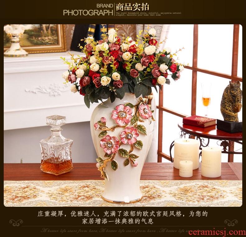 Jingdezhen ceramic furnishing articles archaize large Chinese blue and white porcelain vase flower arrangement sitting room porch decoration TV ark - 522935495122