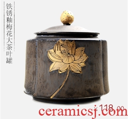 It still fang tea large bucket of pu - erh tea pot seal box elder brother up caddy fixings ceramic household