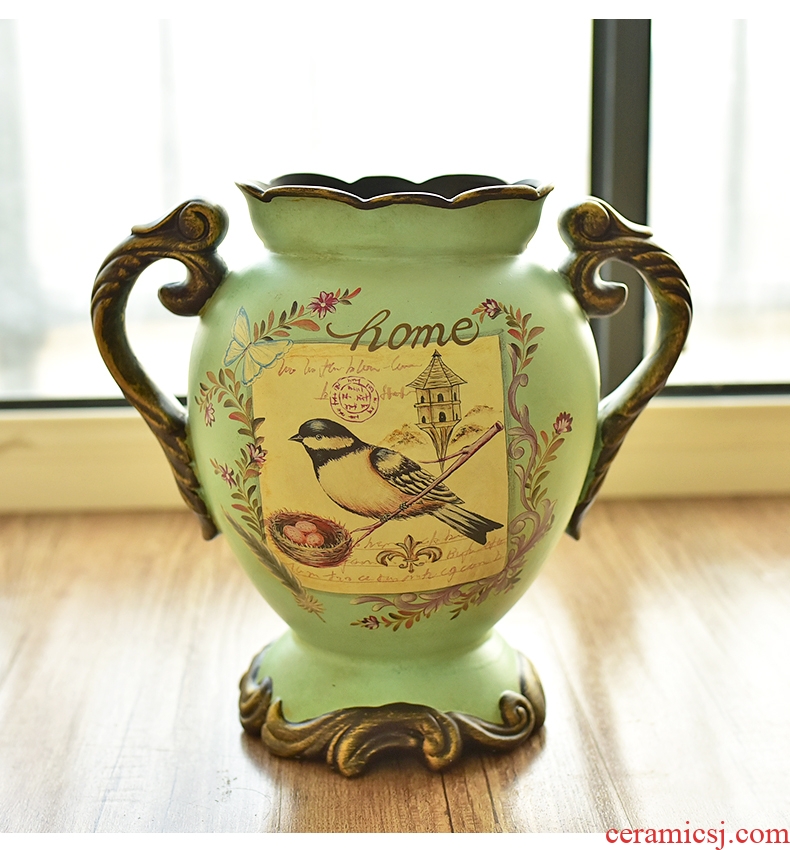 Longquan celadon vase sapphire tall waist jingdezhen ceramic vase vase for Buddha zen large vases, the clear soup WoGuo - 555419390323