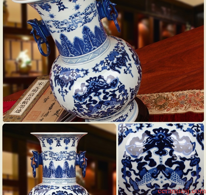 Jingdezhen ceramics, the ancient philosophers figure creative archaize large storage tank vases, flower arrangement sitting room adornment furnishing articles - 38532651854