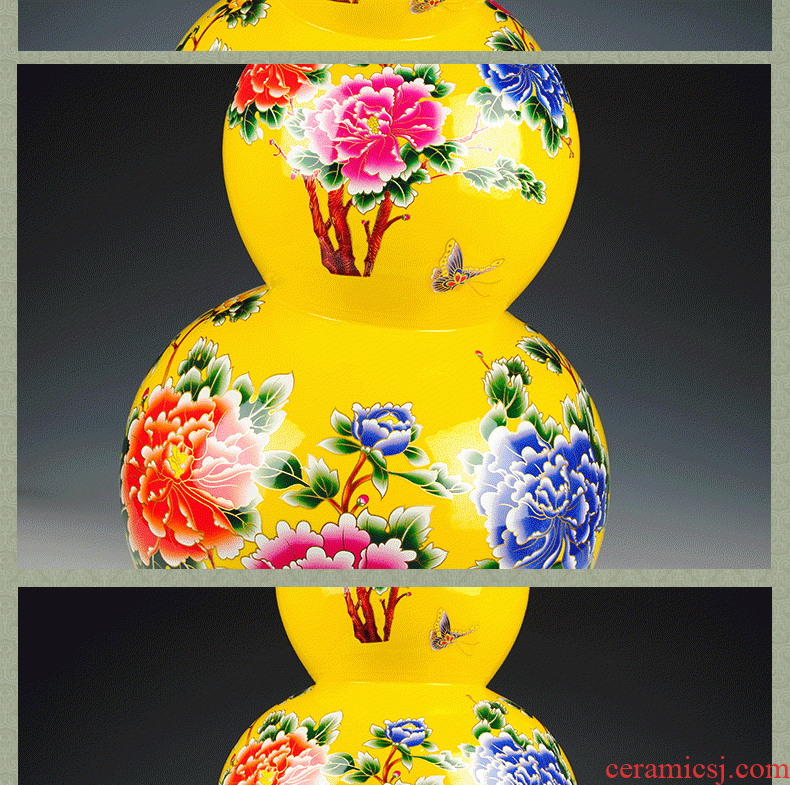 Jingdezhen ceramic creative living room villa large vase decoration to the hotel to place a flower flower implement restaurant furnishing articles - 45575380251