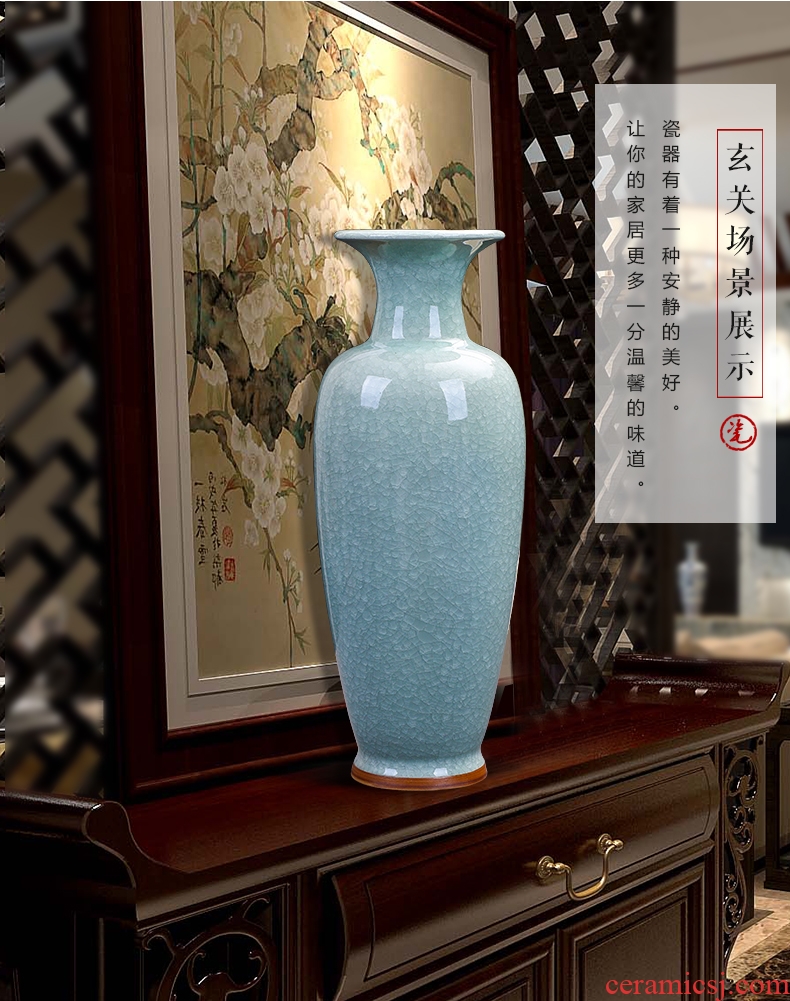 Jingdezhen hand - made ceramic floor home furnishing articles of I sitting room pure and fresh and contracted fine big vase flower arranging porcelain - 573297162947