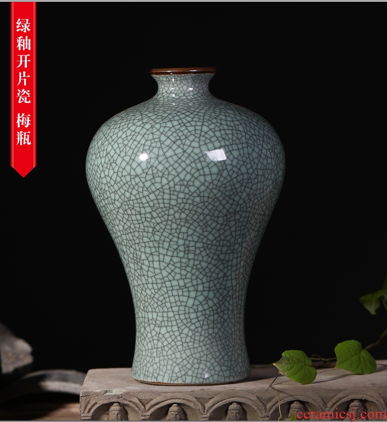 Jingdezhen chinaware bottle of archaize of large blue and white porcelain vase hotel sitting room adornment the company furnishing articles - 572616835989