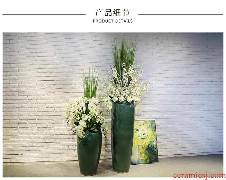 Dry branches Dry flower simulation demand flower of large ceramics vase decorated living room furnishing articles suit modern European - 569721212544