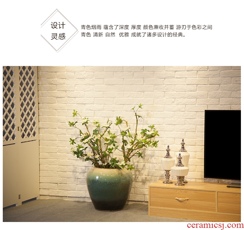 Jingdezhen ceramic garden hotel club restaurant of large vases, flower implement of new Chinese style flower big sitting room place - 552281065024