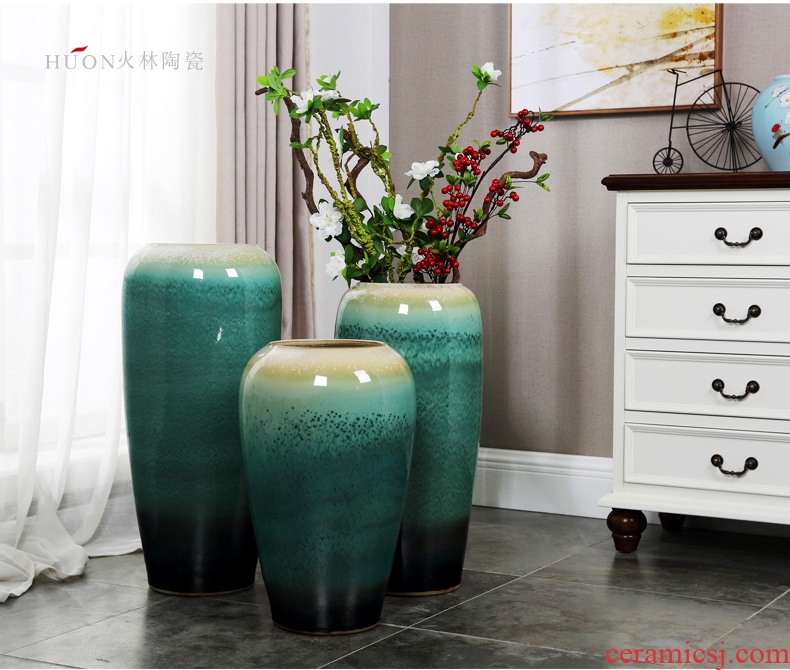 Ceramic vase landing restoring ancient ways continental contracted sitting room porch hotel dry flower arranging flowers large soft adornment furnishing articles - 567334237431