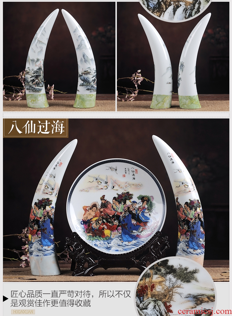 Jingdezhen ceramic floor big vase archaize jin rust was sitting room place of blue and white porcelain hotel decoration - 39467001242