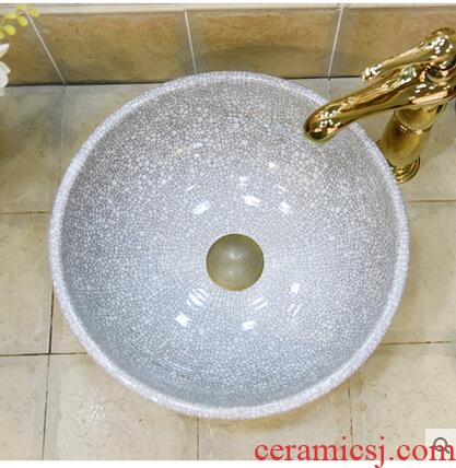 Jingdezhen ceramic wash basin stage basin, art basin sink more than 30 cm in size small