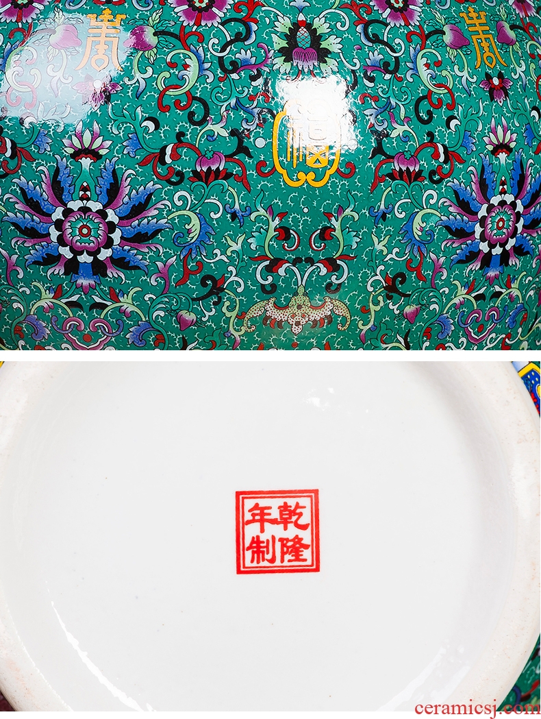 Jingdezhen ceramics manual hand - made bright future of large blue and white porcelain vase sitting room hotel decoration furnishing articles - 3826963798