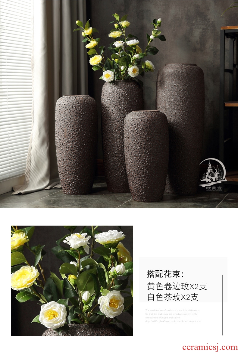 Jingdezhen ceramics vase of large sitting room hotel opening gifts - 568592908060 large porcelain home decoration furnishing articles