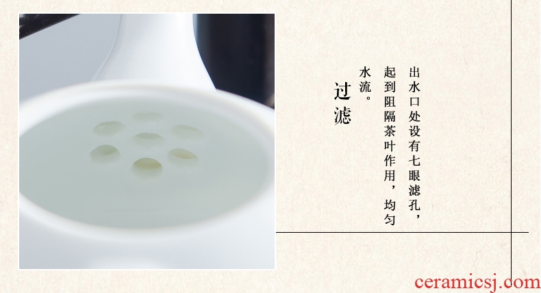 Jingdezhen ceramics small single pot of tea is the teapot tea to hand - made with cover the manual effort of blue and white porcelain tea set