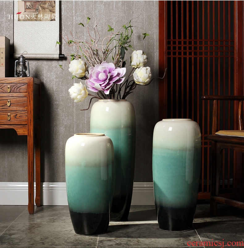 Creative designers vase furnishing articles large ceramic flower arranging device north European style living room home soft decoration light key-2 luxury - 567061199323