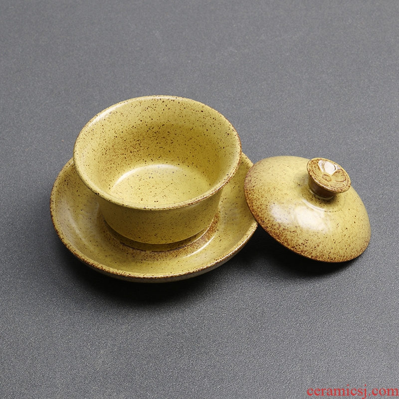 Goodall kiln zen wind restoring ancient ways tureen ceramic white porcelain bowl with large tea tea bowl three cups to bowl hand grasp pot