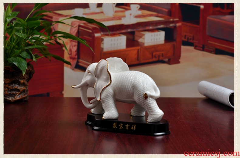 Oriental clay ceramic creative furnishing articles home sitting room desktop decoration/lucky elephant D13-102