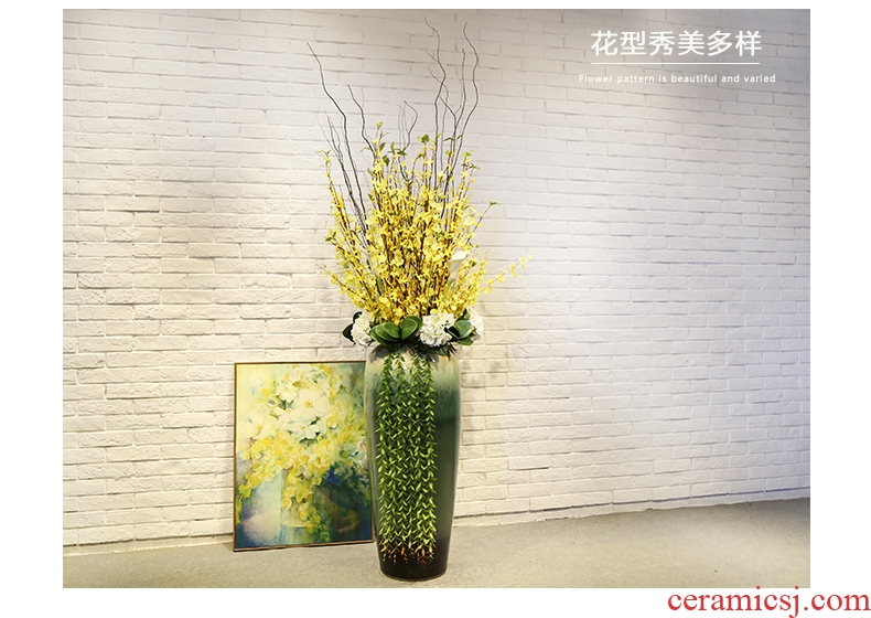 Jingdezhen ceramics of large vase furnishing articles sitting room hotel large new Chinese style household adornment TV ark - 569954315107