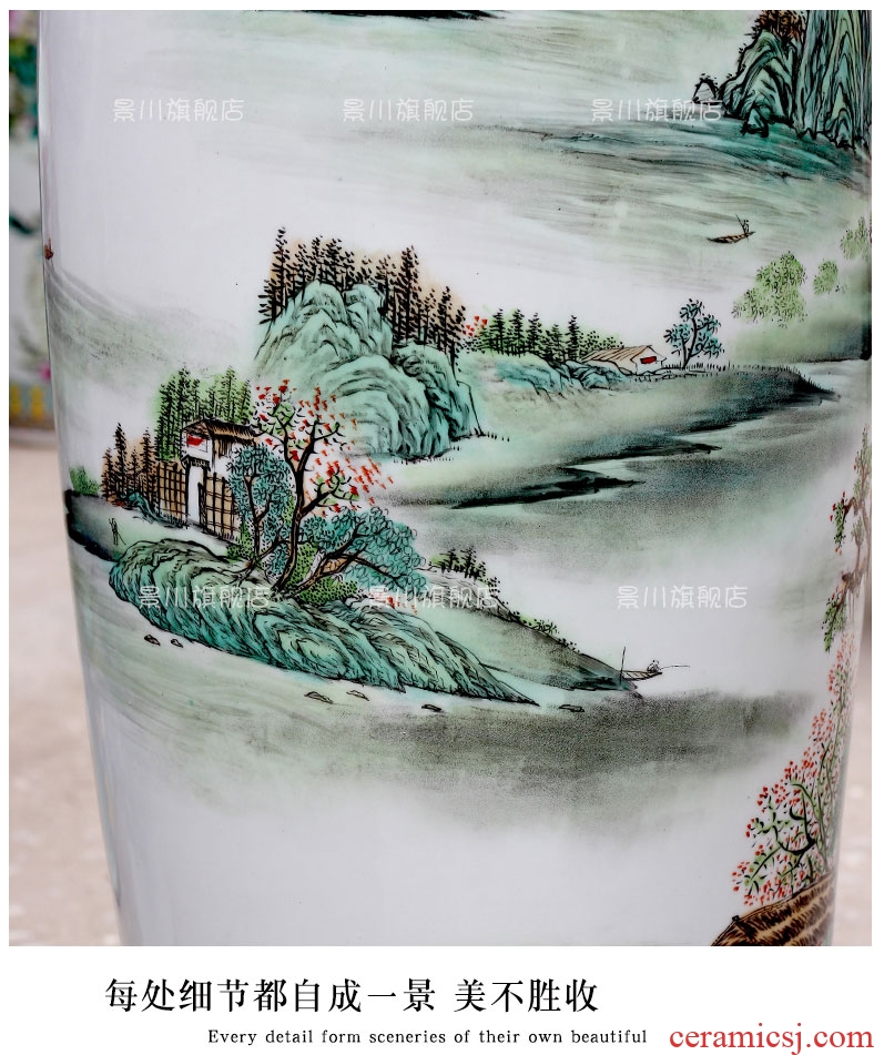 Nordic breeze ground ceramic vase planting dry flower is placed contracted and I sitting room flower arranging flowers large household decoration - 534379978458