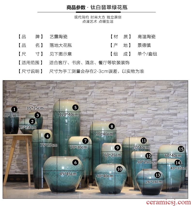 Antique hand - made jingdezhen ceramics factory goods pastel the king of the imitation of xian large vases, Chinese style household crafts - 524830347184