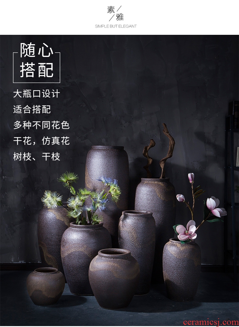 Jingdezhen ceramics vase antique blue - and - white large flower arranging implement new porch sitting room of Chinese style household act the role ofing is tasted furnishing articles - 564302457881