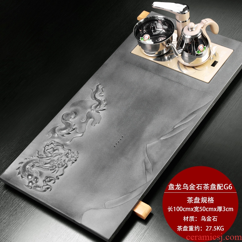 Natural stone sharply creative stone tea tray large custom of a complete set of tea sets ceramic four one office