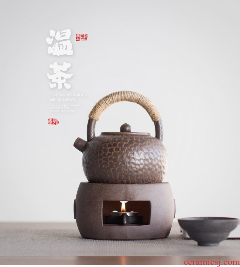 Mr Nan shan Japanese ancient ceramic tea stove temperature glass teapot kung fu tea accessories based heating base