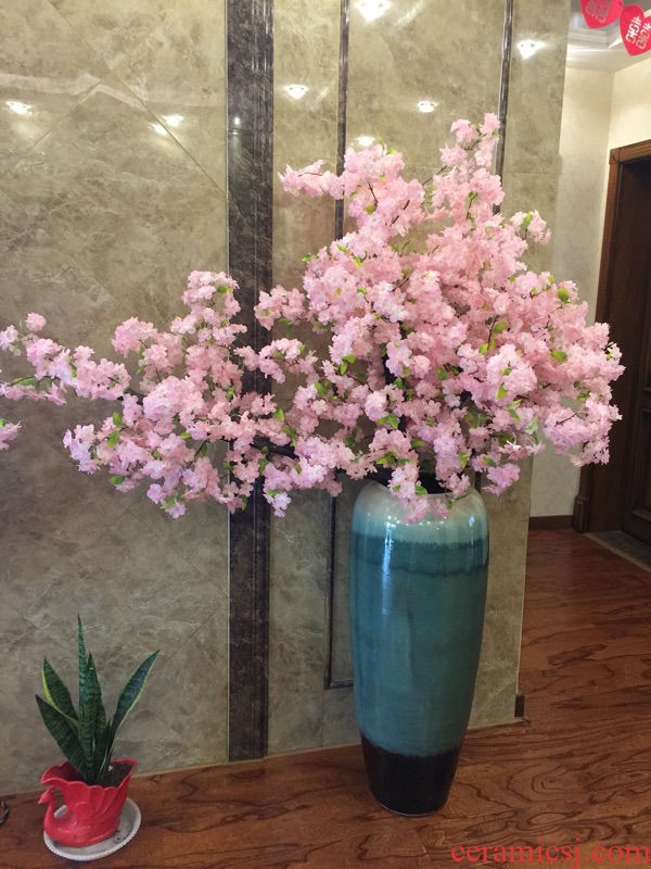Jingdezhen ceramic garden hotel club restaurant of large vases, flower implement of new Chinese style flower big sitting room place - 543535762058