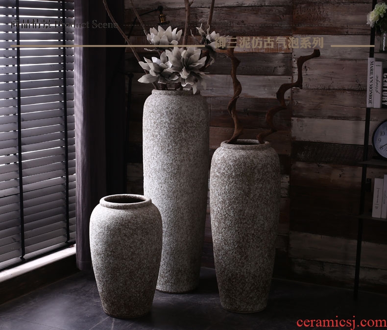 Murphy European rural retro big ears ceramic vase floral suit American creative sitting room place flower arrangement - 557123091461