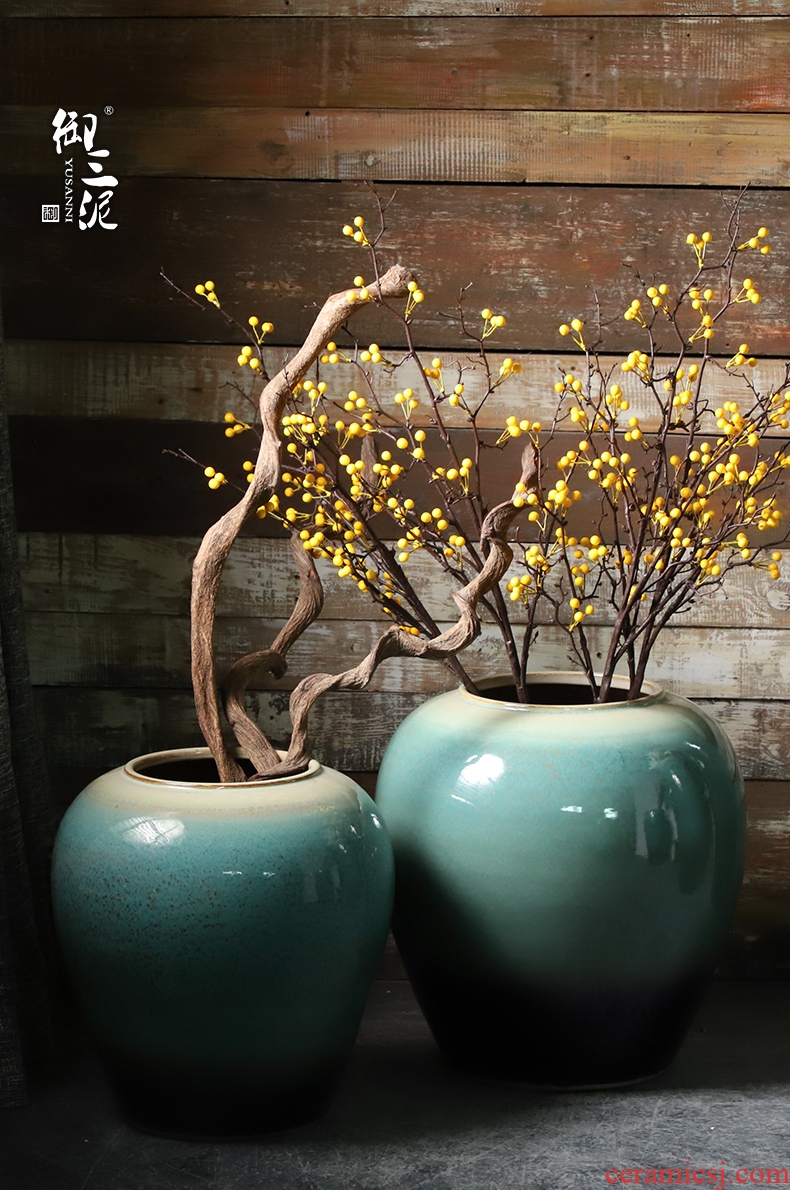 Jingdezhen ceramics hand - made porcelain of large ground vase household living room TV ark place hotel decoration - 567162669852