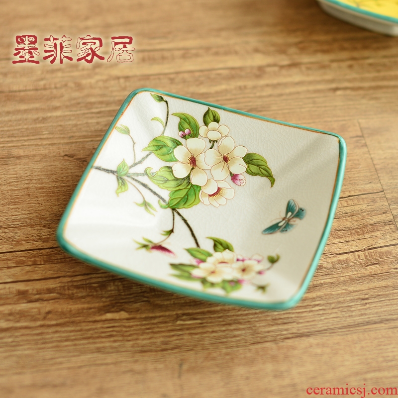 Murphy, American country ceramic small fruit bowl of new Chinese style classical seeds dish soap dish sitting room adornment ashtray