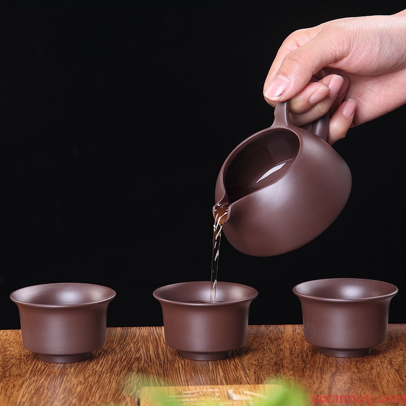 Ronkin purple clay ceramic cups of a complete set of household hot filtering teapot violet arenaceous kung fu tea set