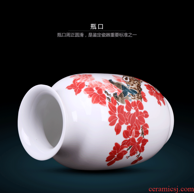 Jingdezhen ceramics of large vase household wine cabinet decoration living room TV cabinet office furnishing articles - 567816704873