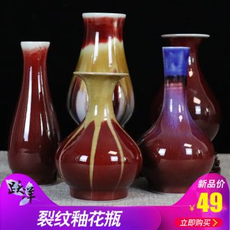 Stripe crackle jun porcelain of jingdezhen ceramics, vases, flower arranging furnishing articles, the sitting room porch small decorative arts and crafts