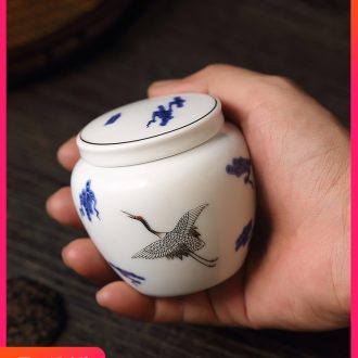 Cloud Cloud colored enamel porcelain tea pot travel small tin lid seal pot mini household storage tank kung fu tea set