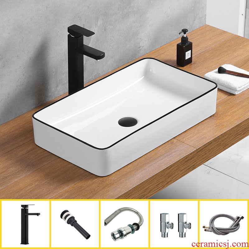 Basin sink single stage Basin ceramic household small northern wind plate toilet contracted washs a face to wash your hands