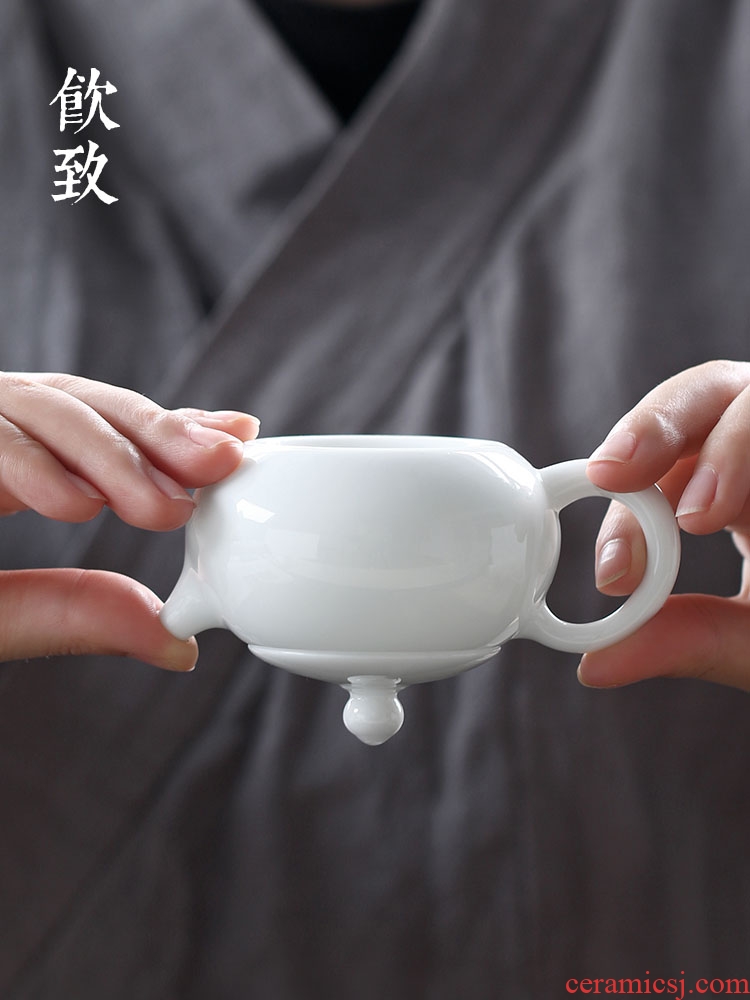 Ultimately responds white porcelain filtering to single pot of antique teapot xi shi teapot little teapot household contracted ceramic kung fu tea set