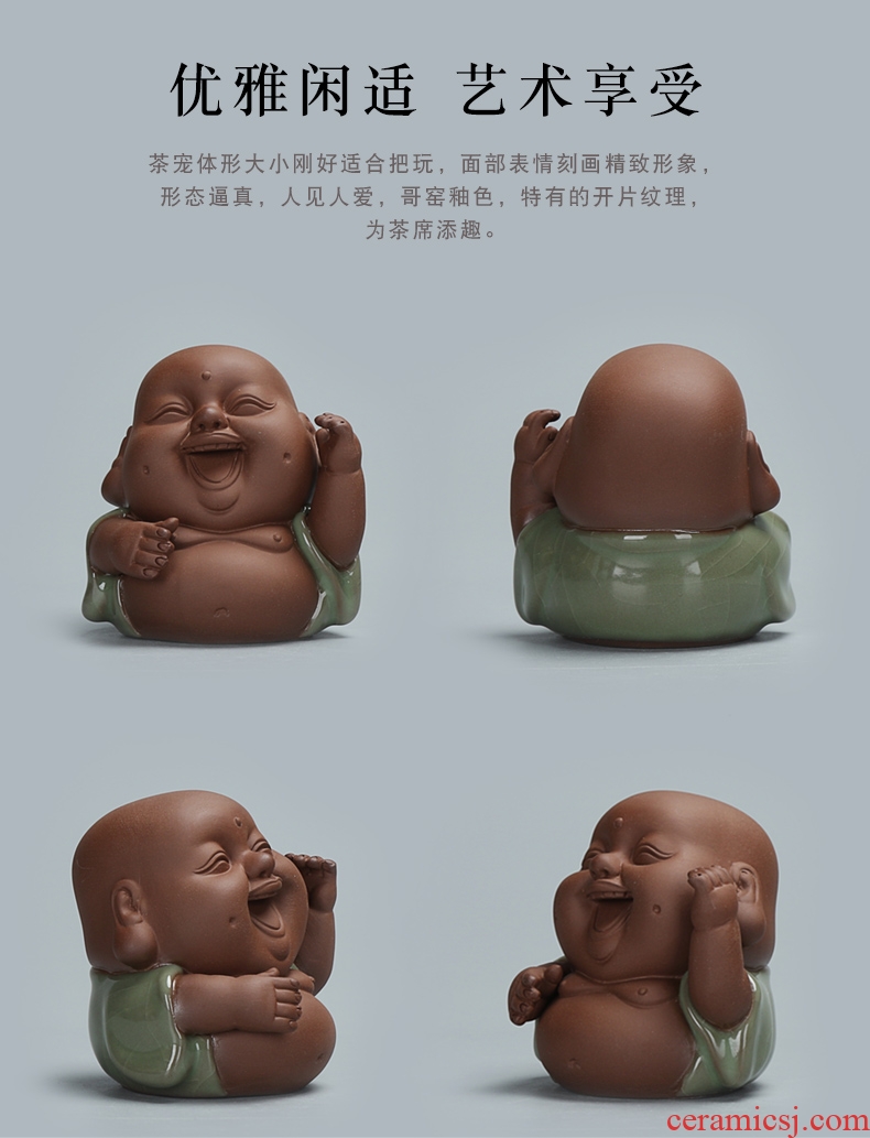Chen xiang new elder brother up with tea pet boutique play furnishing articles on imitation song dynasty style typeface tea to keep ceramic tea set with parts