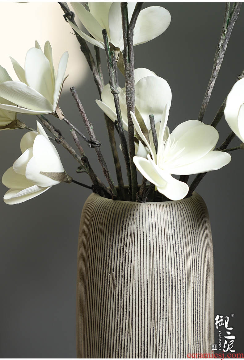 I and contracted large vase furnishing articles sitting room flower arrangement of jingdezhen ceramic POTS European - style villa decoration landing gold - 579446774370