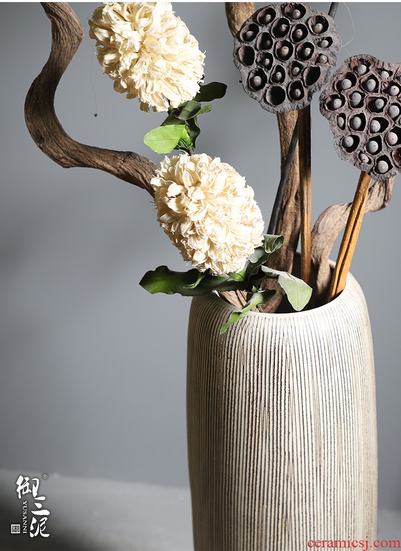 I and contracted large vase furnishing articles sitting room flower arrangement of jingdezhen ceramic POTS European - style villa decoration landing gold - 579446774370