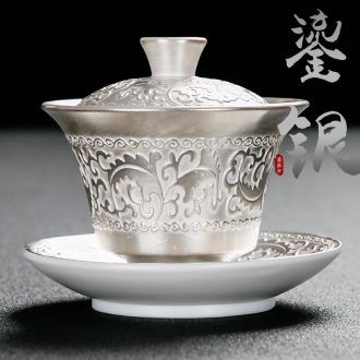 Bin, the home of kung fu tea set manually coppering. As silver tureen Japanese three teapots only ceramic tea medium cup 999 silver