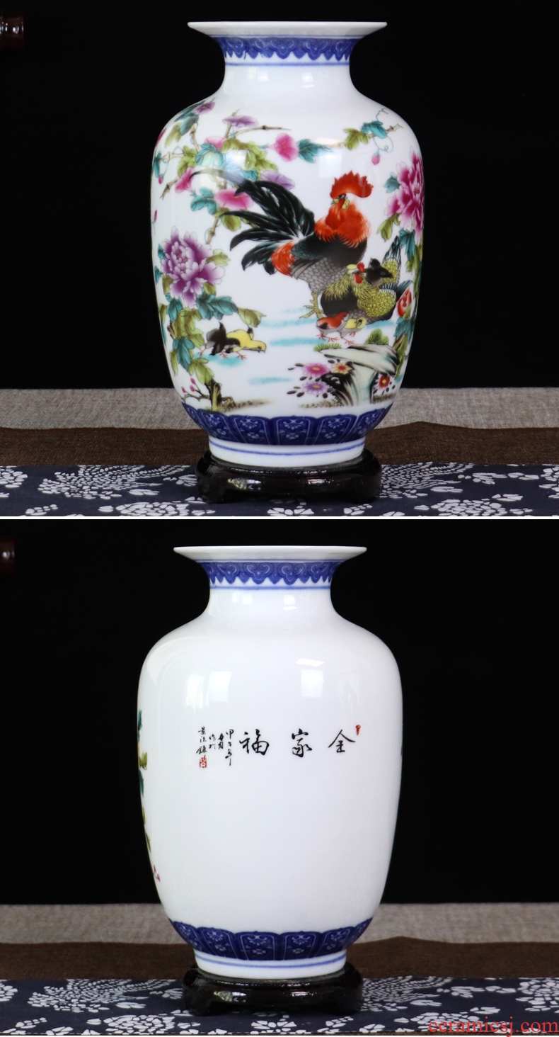 The Bucket color blue and white porcelain vase furnishing articles sitting room TV ark, small decorative arts and crafts flower arranging archaize jingdezhen ceramics