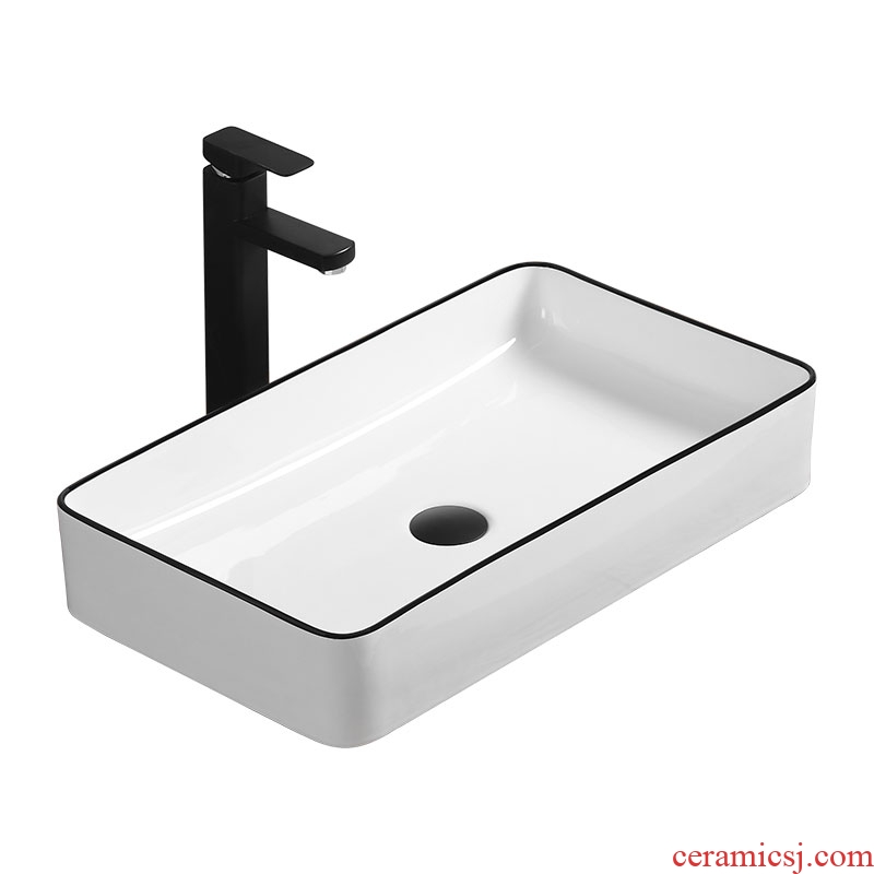 Basin sink single stage Basin ceramic household small northern wind plate toilet contracted washs a face to wash your hands