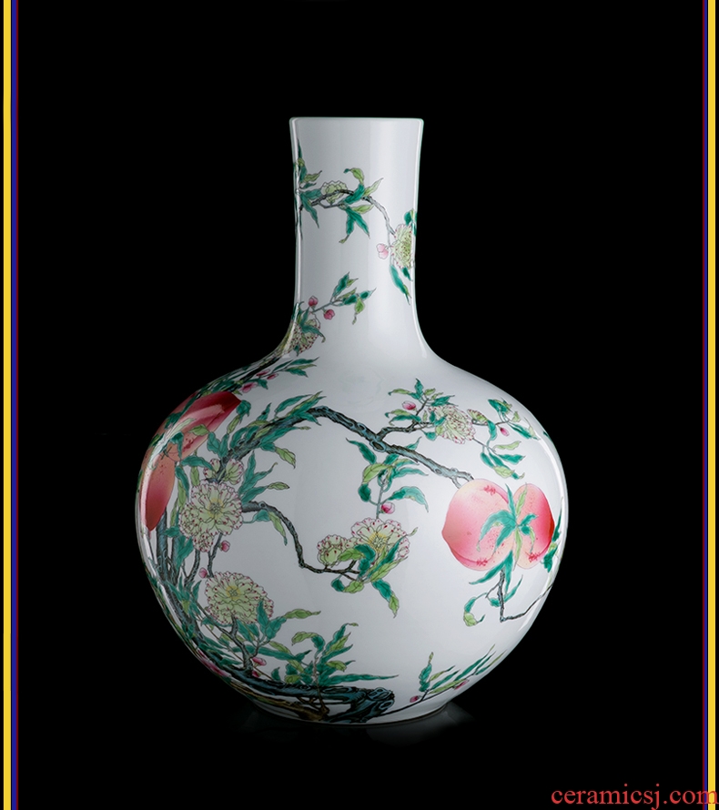 Jingdezhen ceramics of large vase furnishing articles large flower arranging the sitting room of Chinese style household adornment hand - made of porcelain - 569878494453