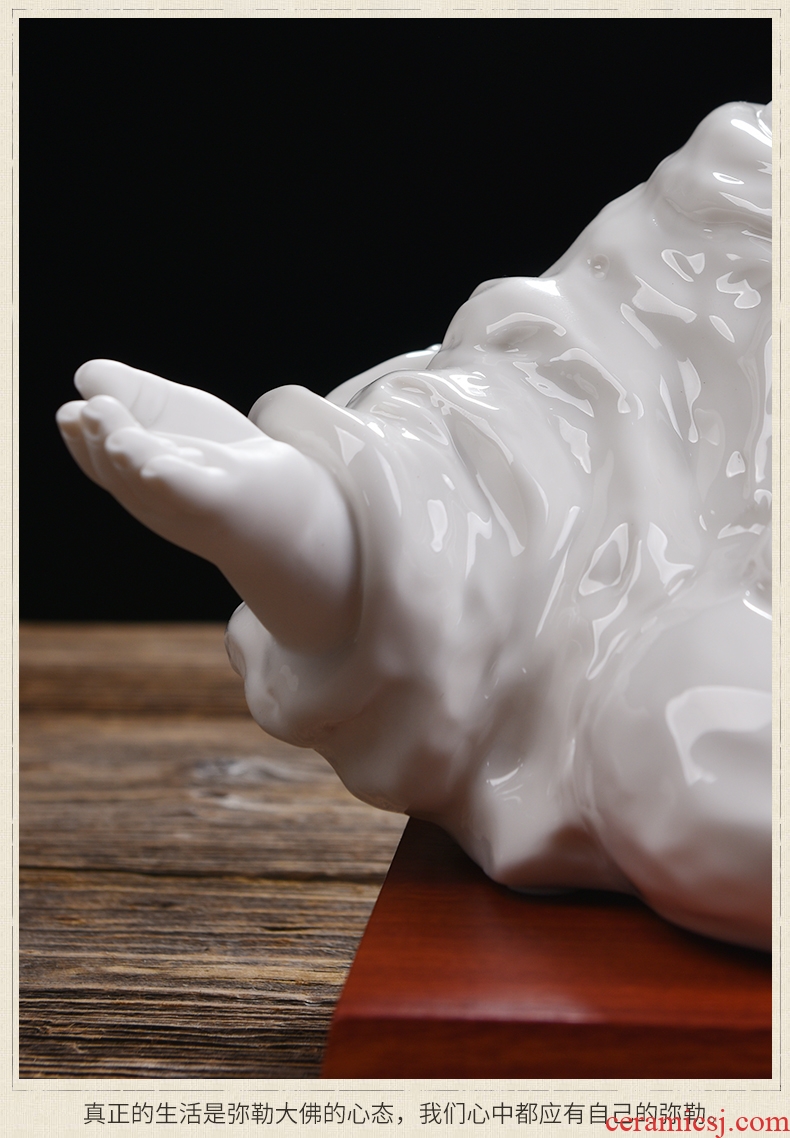 The east mud dehua white porcelain its art furnishing articles ceramic craft ornaments housewarming gift/double charge