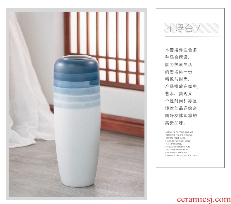 Jingdezhen new Chinese style of large vases, furnishing articles sitting room hotel villa clubhouse decorations ceramics large floral outraged - 580713670890