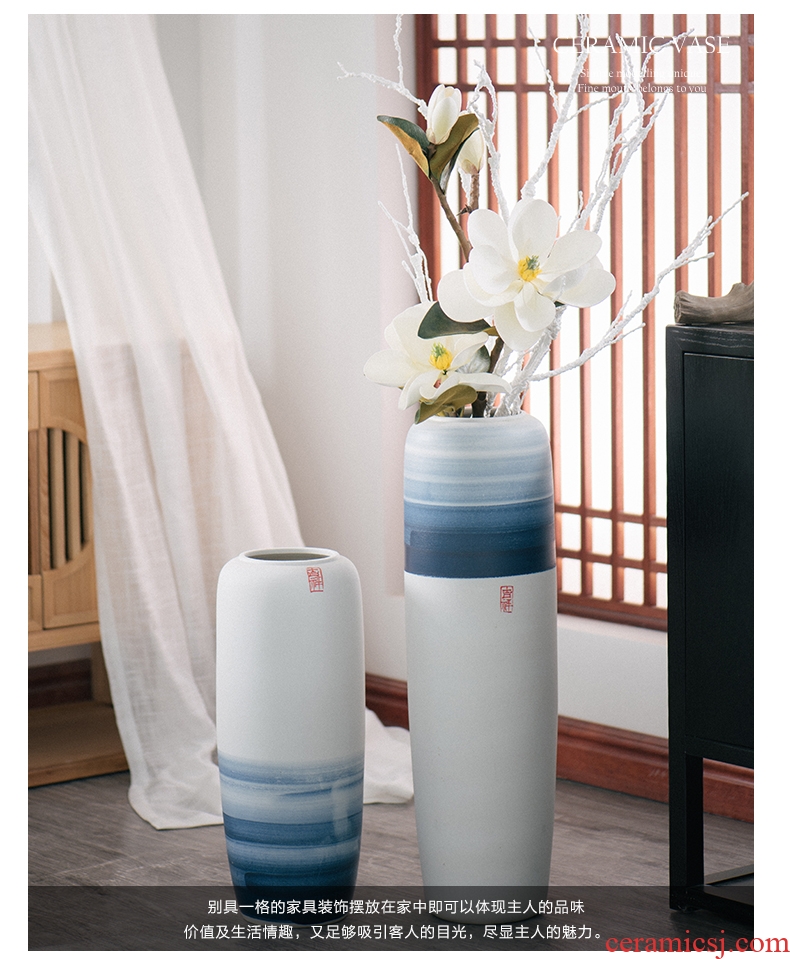 Jingdezhen new Chinese style of large vases, furnishing articles sitting room hotel villa clubhouse decorations ceramics large floral outraged - 580713670890