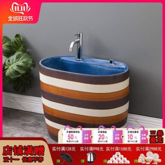 Ceramic balcony mop pool household cleaning basin with restoring ancient ways leading one floor mop pool is suing the toilet