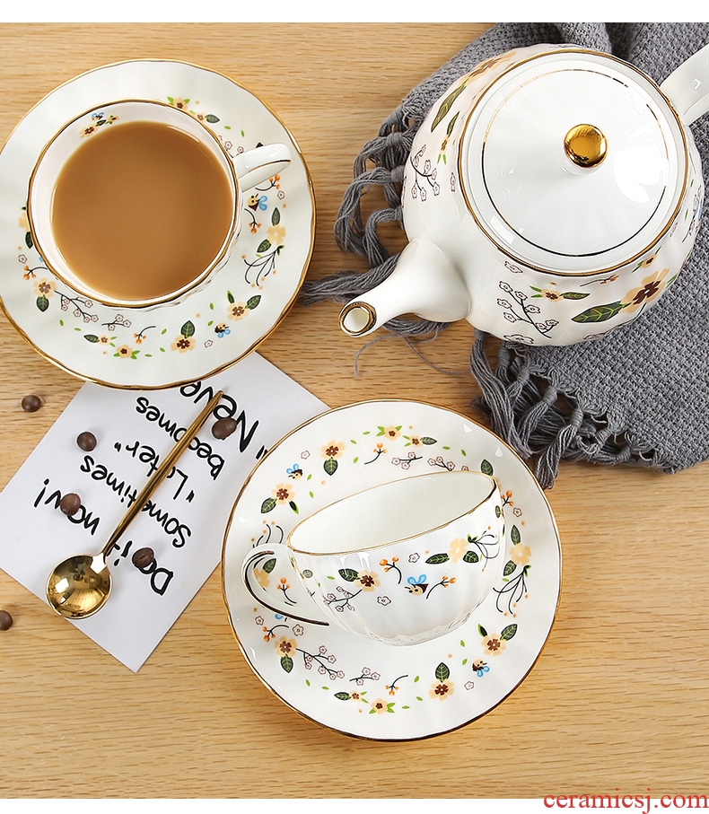 [directly] inky ipads porcelain European - style coffee cups and saucers suit ceramic teapot tea cups in the afternoon