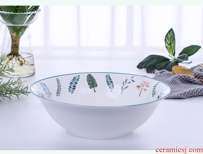 The dishes suit creative ipads bowls set contracted household jingdezhen ceramics tableware to eat bowl dish chopsticks combination