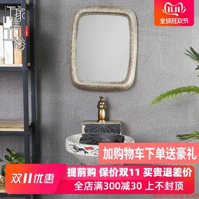 M beautiful Chinese wall simple retro toilet lavabo ceramics lavatory is suing balcony stage basin
