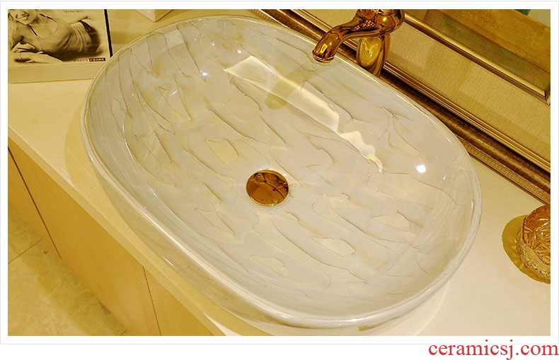 Jingdezhen art basin lavatory basin stage basin sink ceramic household toilet basin water basin